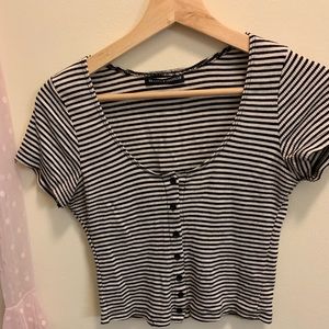 Striped crop top